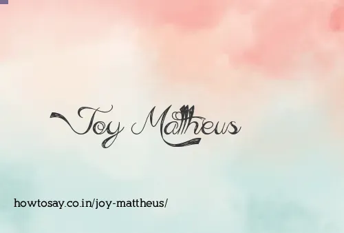 Joy Mattheus