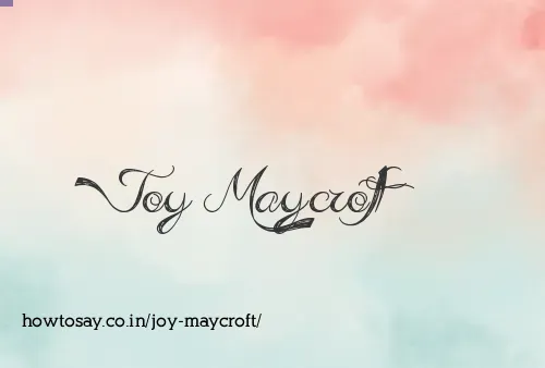 Joy Maycroft