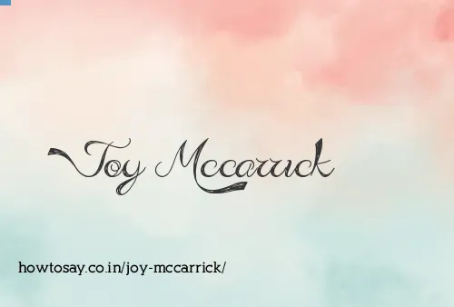 Joy Mccarrick