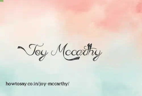Joy Mccarthy