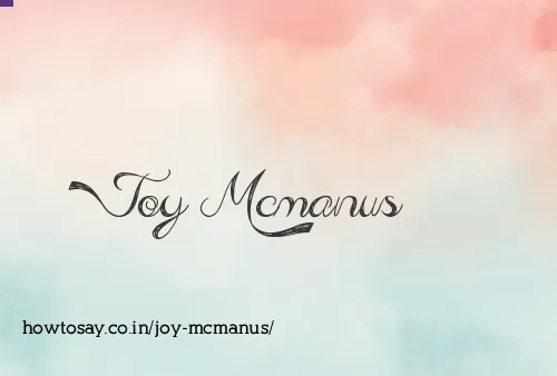 Joy Mcmanus
