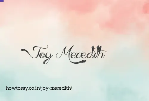 Joy Meredith