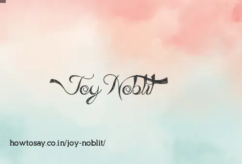 Joy Noblit