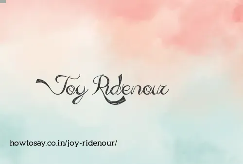 Joy Ridenour