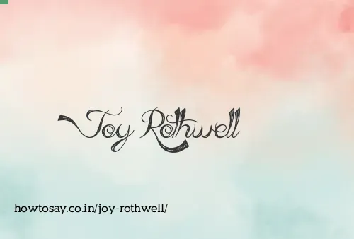Joy Rothwell