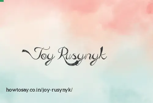 Joy Rusynyk