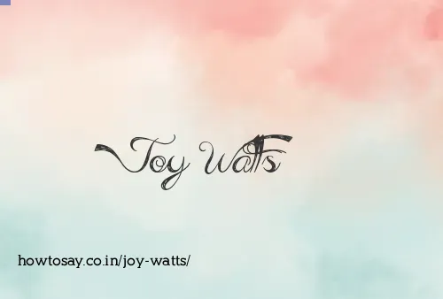 Joy Watts