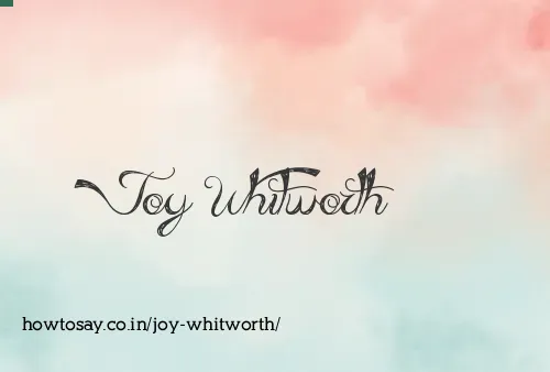 Joy Whitworth