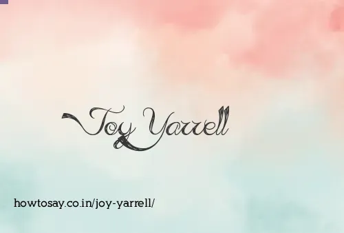 Joy Yarrell