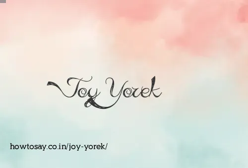 Joy Yorek