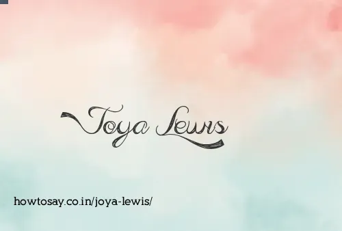 Joya Lewis