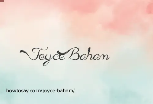 Joyce Baham