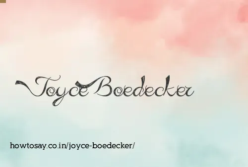 Joyce Boedecker