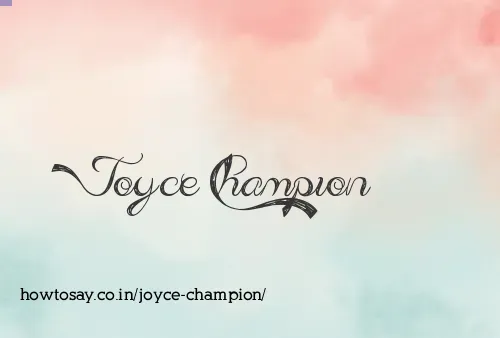Joyce Champion