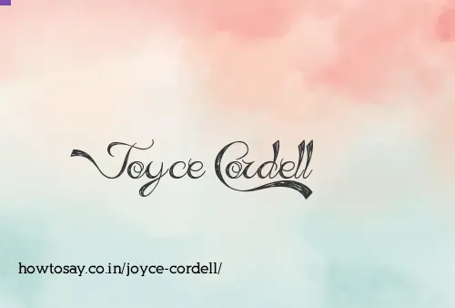 Joyce Cordell