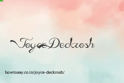 Joyce Deckrosh