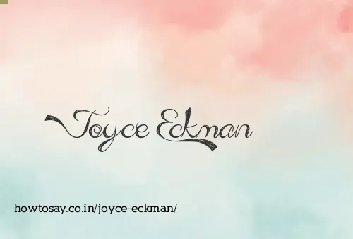 Joyce Eckman