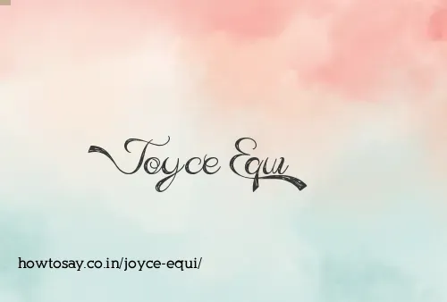 Joyce Equi