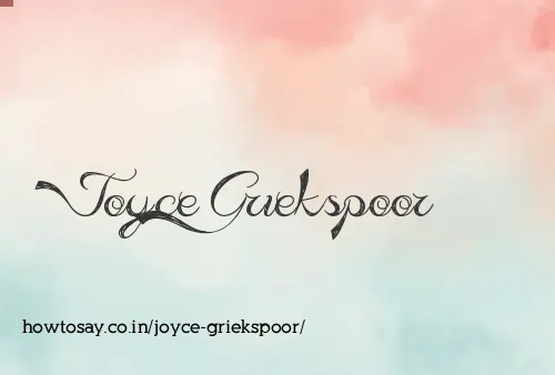 Joyce Griekspoor