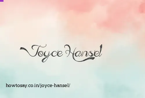 Joyce Hansel