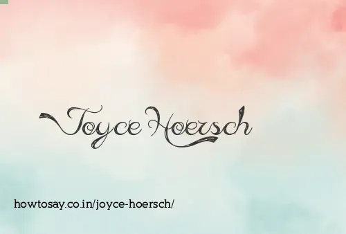 Joyce Hoersch