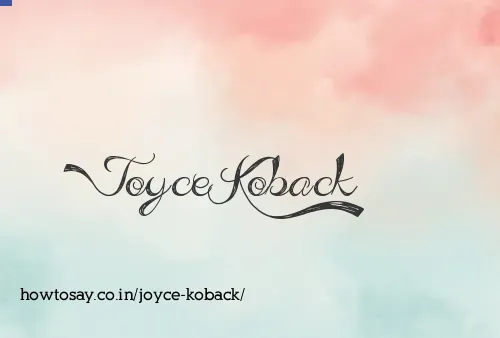 Joyce Koback