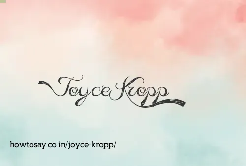 Joyce Kropp
