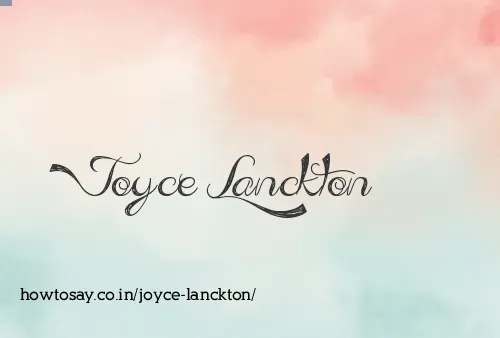 Joyce Lanckton