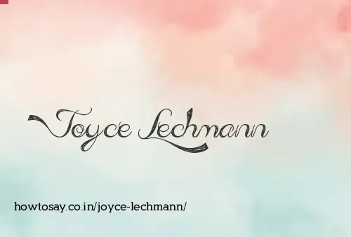 Joyce Lechmann