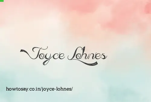 Joyce Lohnes