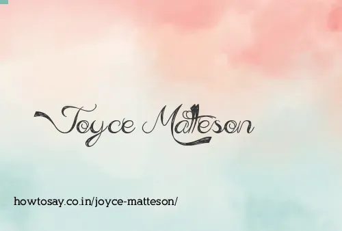 Joyce Matteson