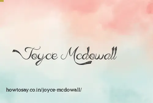 Joyce Mcdowall