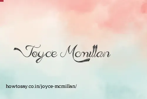 Joyce Mcmillan