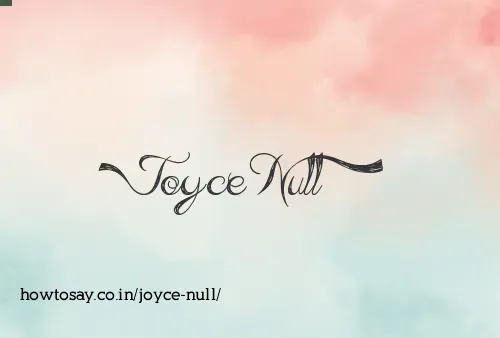 Joyce Null