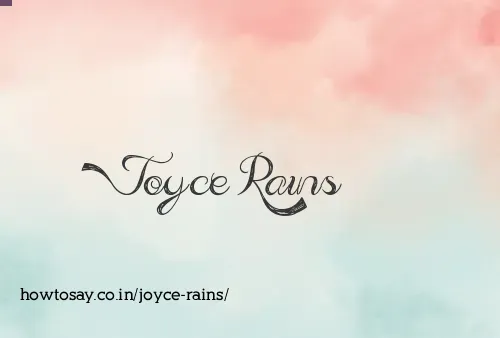 Joyce Rains
