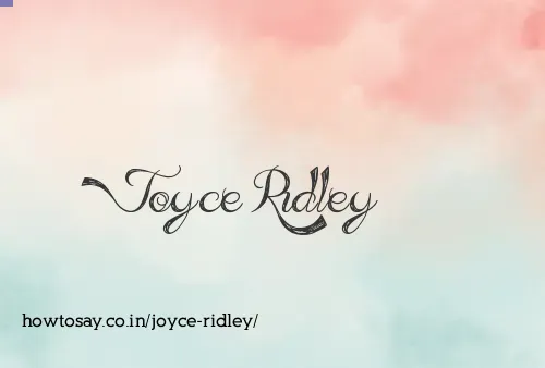 Joyce Ridley