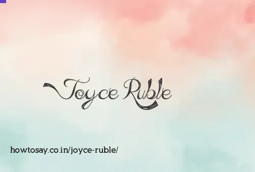 Joyce Ruble