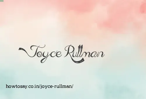 Joyce Rullman