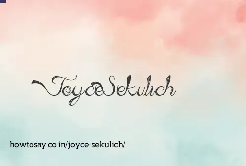 Joyce Sekulich