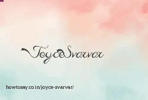 Joyce Svarvar