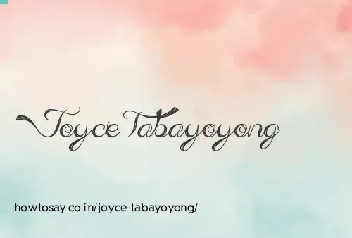 Joyce Tabayoyong