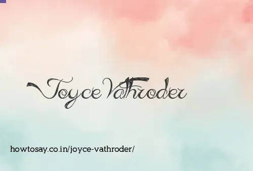 Joyce Vathroder