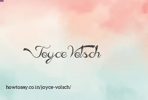 Joyce Volsch