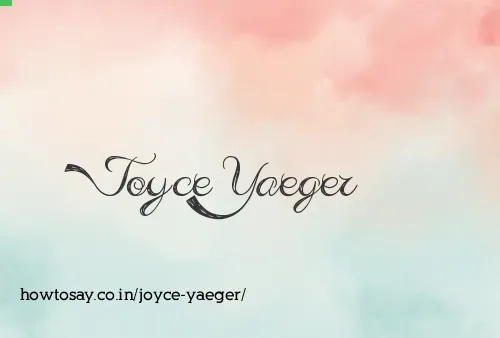 Joyce Yaeger