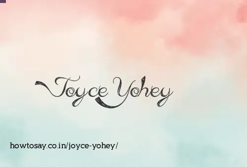 Joyce Yohey