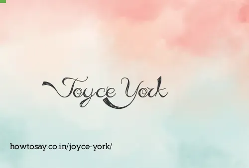 Joyce York