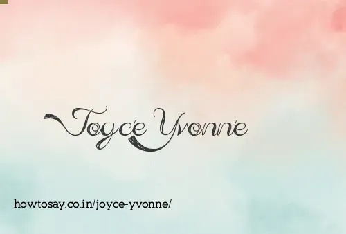 Joyce Yvonne