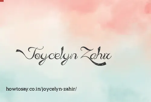 Joycelyn Zahir