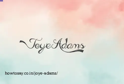Joye Adams