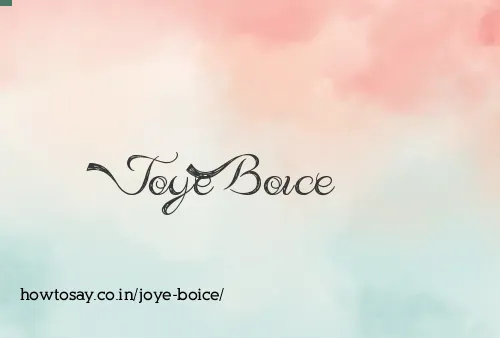 Joye Boice